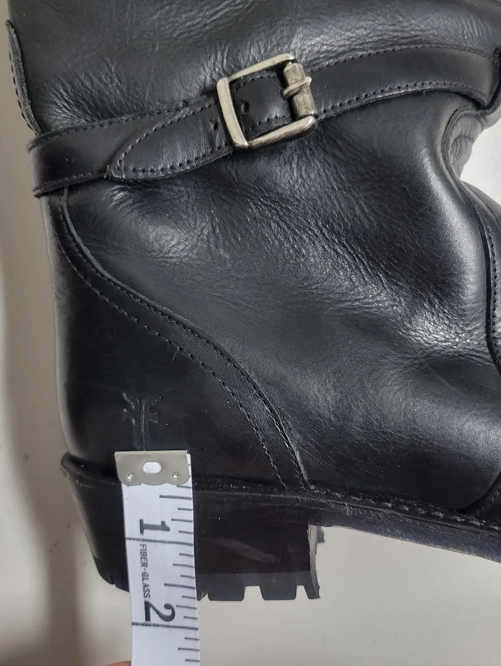Frye  Leather Hight  Knee-High Riding Boots With With Rabbit Liner Size 8 1/2 M.